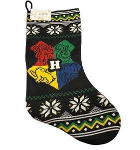 Harry Potter Hogwarts Crest Knit Christmas Stocking